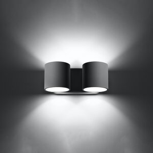 Sollux Lighting Wall lamp ORBIS 2 grey