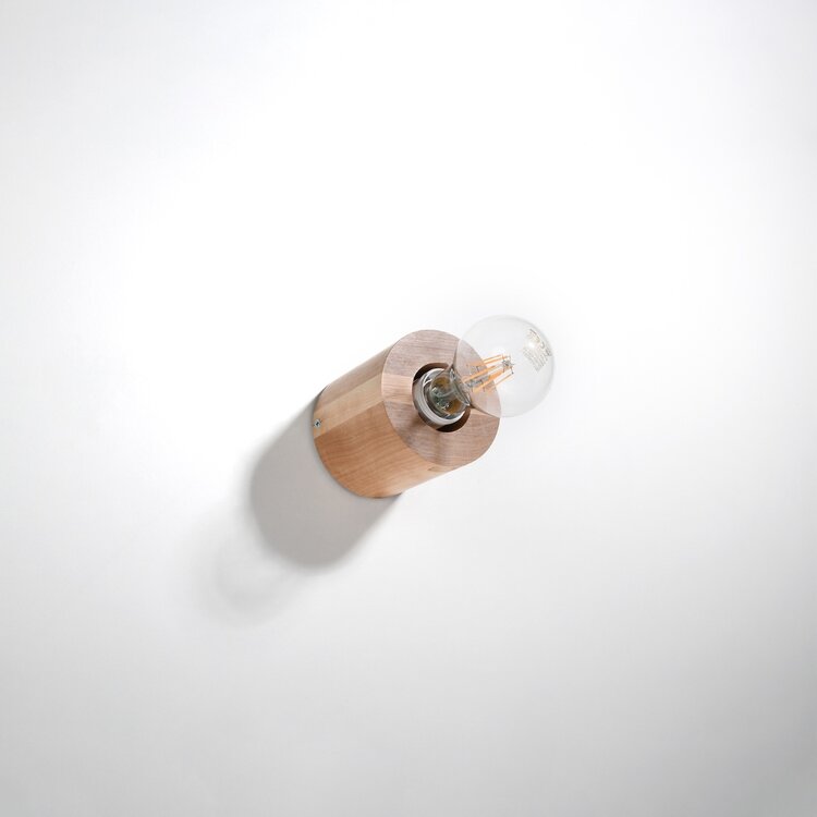 Sollux Lighting Wandleuchte SALGADO Naturholz