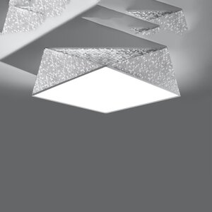 Sollux Lighting Ceiling lamp HEXA 45 silver