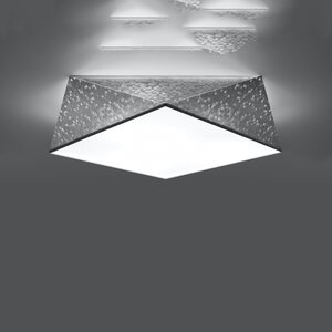 Sollux Lighting Ceiling lamp HEXA 45 silver