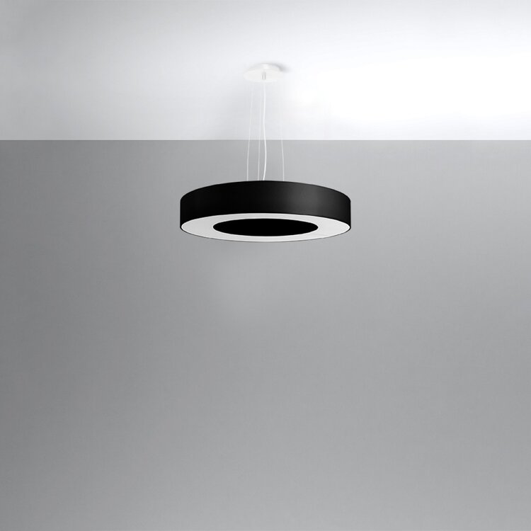 Sollux Lighting Kronleuchter SATURNO SLIM 50 schwarz