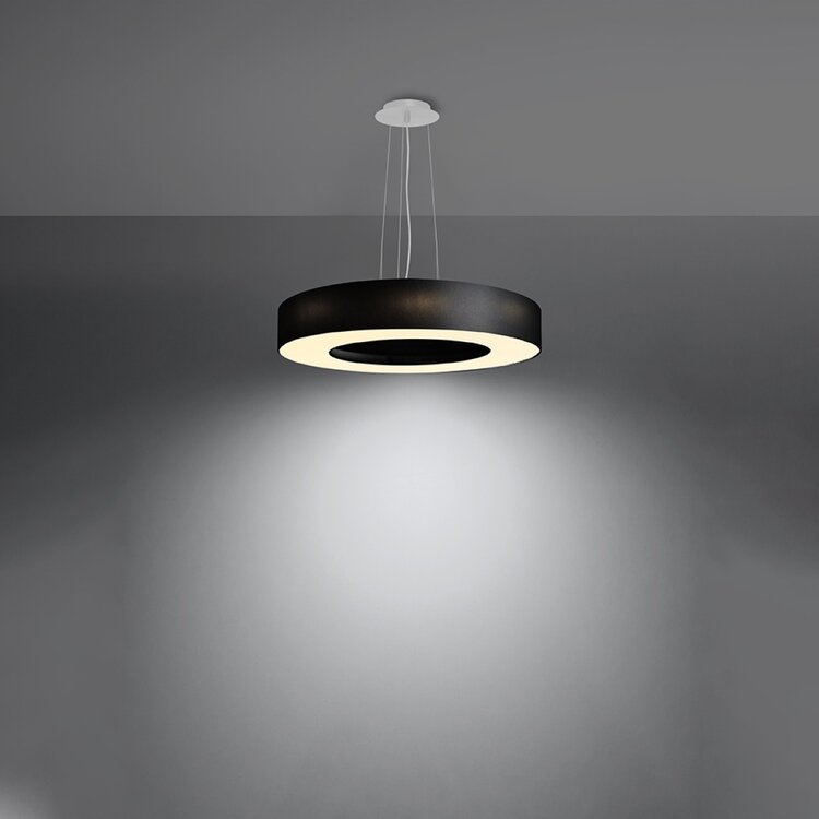 Sollux Lighting Kronleuchter SATURNO SLIM 50 schwarz