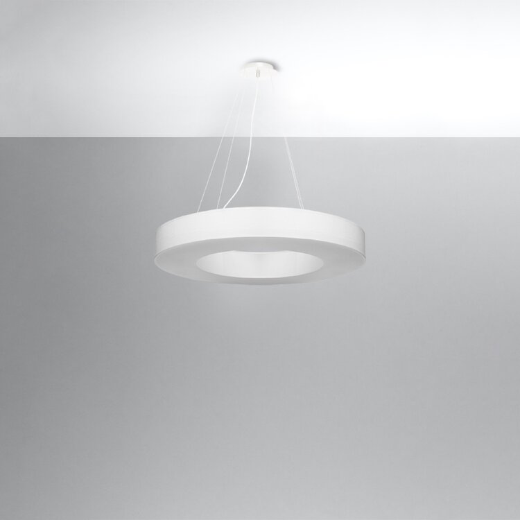 Sollux Lighting Kronleuchter SATURNO SLIM 70 weiß