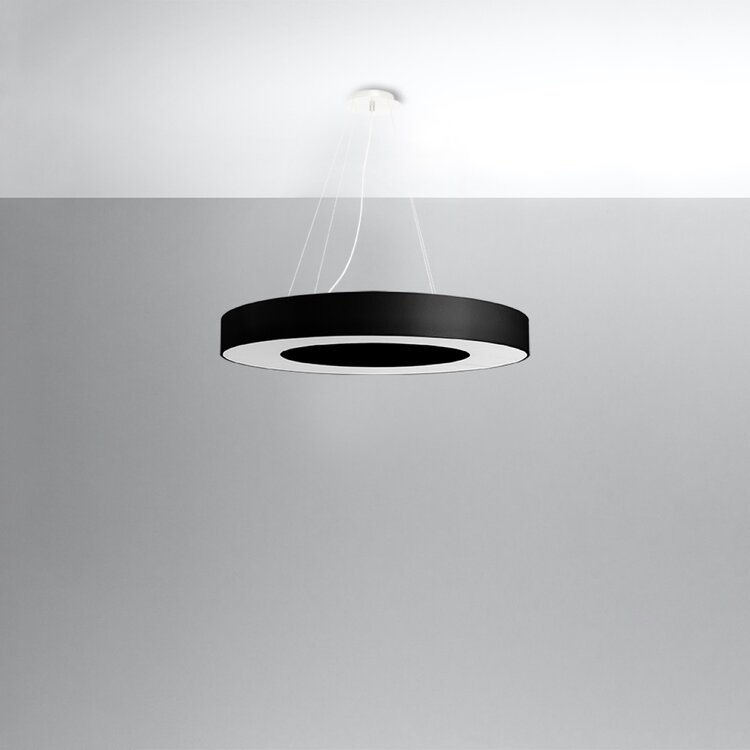 Sollux Lighting Kroonluchter SATURNO SLIM 70 zwart