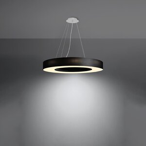 Sollux Lighting Kroonluchter SATURNO SLIM 70 zwart