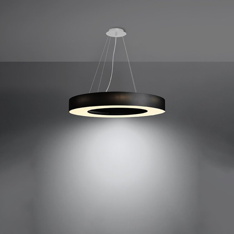 Sollux Lighting Kroonluchter SATURNO SLIM 70 zwart