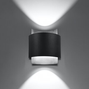 Sollux Lighting Wandleuchte IMPACT schwarz