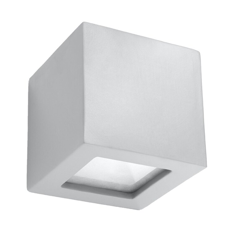 Sollux Lighting Wandlamp keramiek LEO grijs