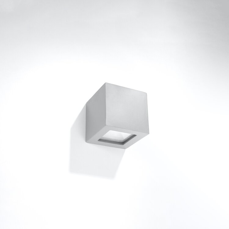 Sollux Lighting Wandleuchte Keramik LEO grau