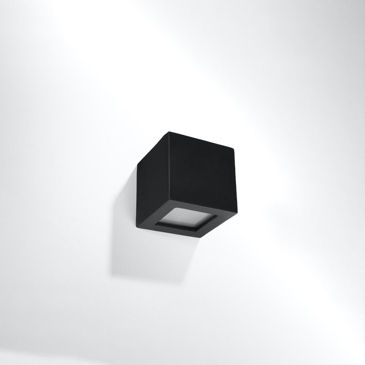 Sollux Lighting Wandlamp keramiek LEO zwart