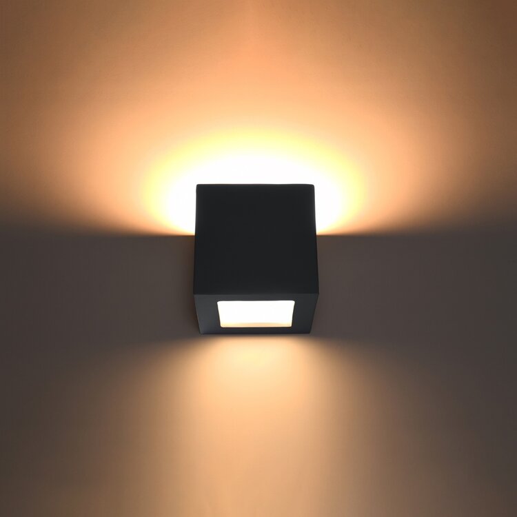 Sollux Lighting Wall lamp ceramic LEO black