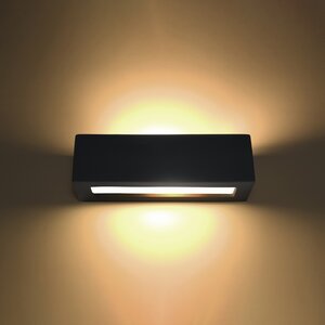 Sollux Lighting Wandlamp keramiek VEGA zwart