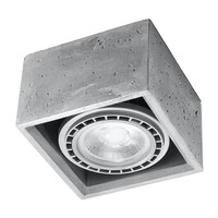 Plafondlamp QUATRO 1 beton