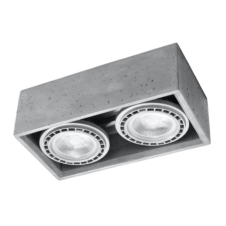 Sollux Lighting Deckenleuchte QUATRO 2 Beton