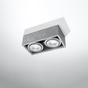 Sollux Lighting Plafondlamp QUATRO 2 beton