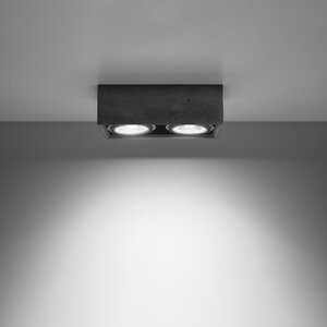 Sollux Lighting Plafondlamp QUATRO 2 beton