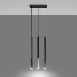 Sollux Lighting Pendant lamp MOZAICA 3L black/chrome