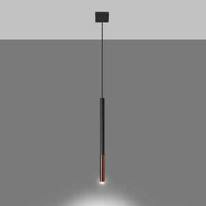 Sollux Lighting Pendant lamp MOZAICA 1 black/copper