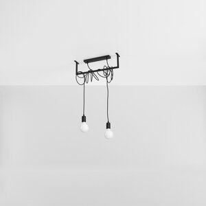 Sollux Lighting Kroonluchter SALAMANCA 2 zwart