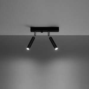 Sollux Lighting Ceiling lamp EYETECH 2 black