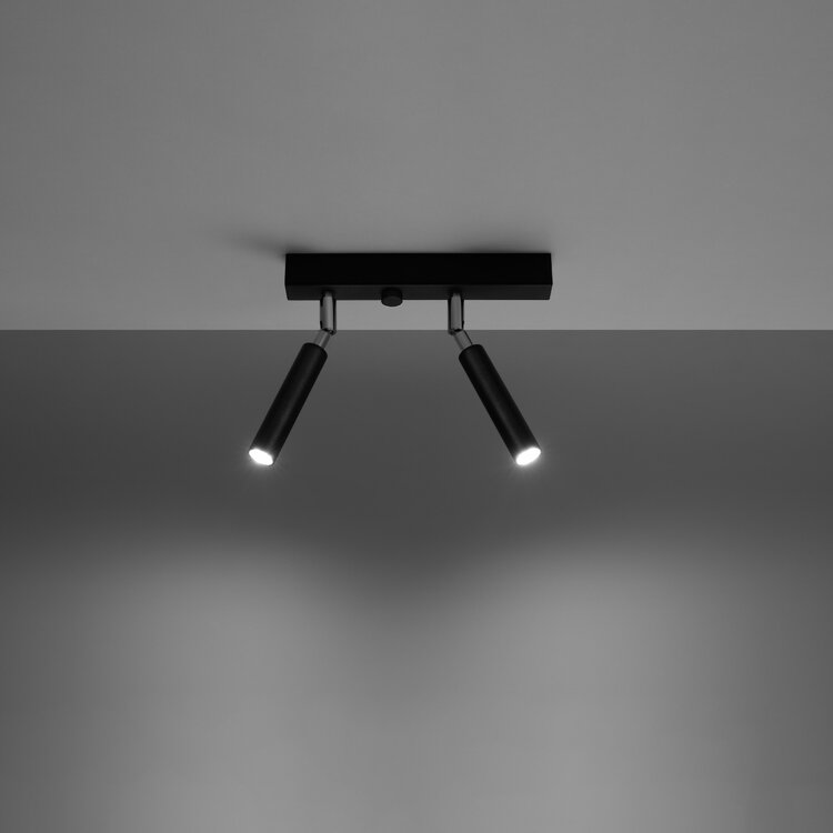 Sollux Lighting Ceiling lamp EYETECH 2 black