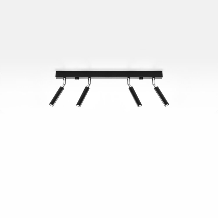 Sollux Lighting Plafondlamp EYETECH 4 zwart
