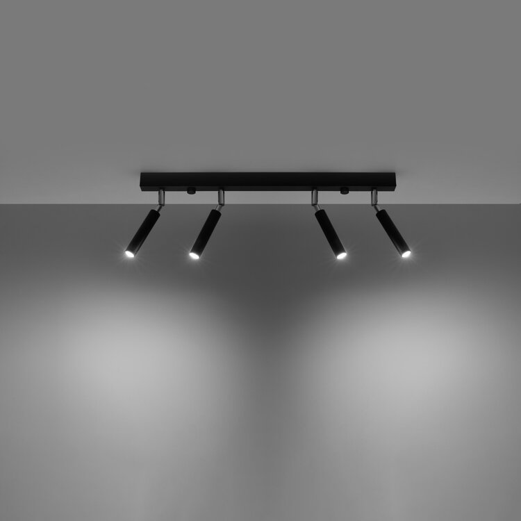 Sollux Lighting Ceiling lamp EYETECH 4 black