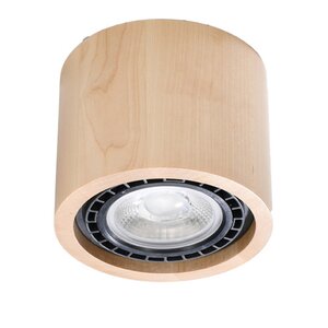 Sollux Lighting Plafond BASIC 1 natural wood