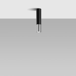 Sollux Lighting Plafondlamp LOOPEZ zwart/chroom