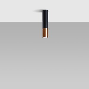 Sollux Lighting Ceiling lamp LOOPEZ black/copper