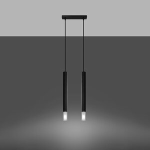 Sollux Lighting Pendant lamp WEZYR 2 black