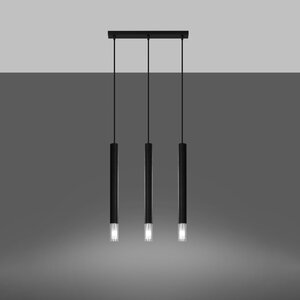 Sollux Lighting Pendant lamp WEZYR 3 black
