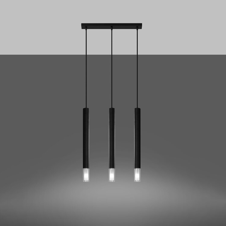 Sollux Lighting Pendant lamp WEZYR 3 black