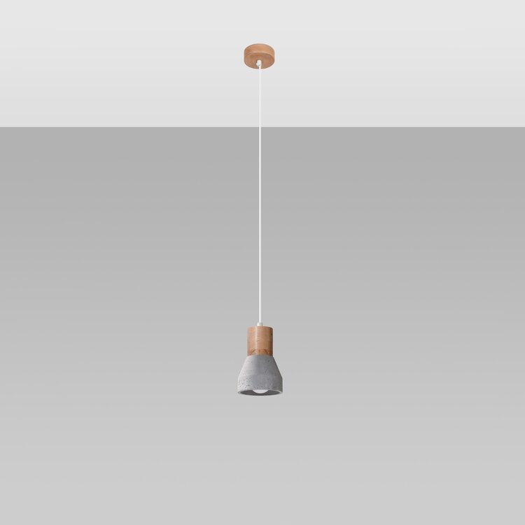 Sollux Lighting Pendant lamp QUBIC grey