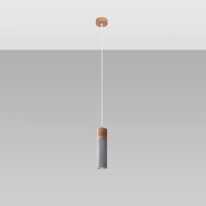 Sollux Lighting Pendant lamp ZANE 1 grey