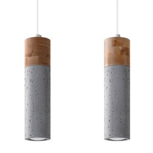 Sollux Lighting Pendant lamp ZANE 2 grey