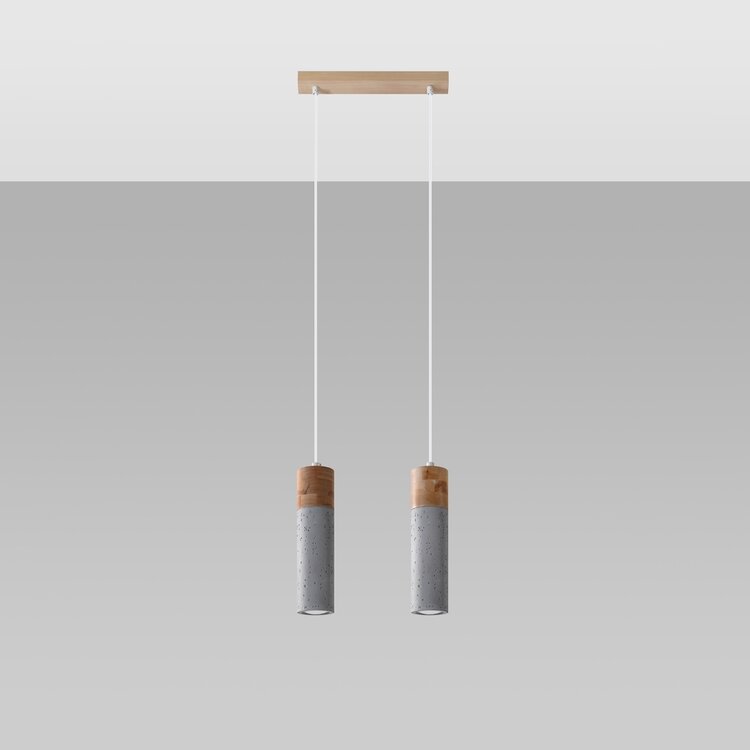 Sollux Lighting Pendant lamp ZANE 2 grey