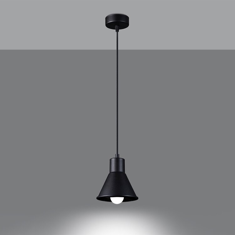 Sollux Lighting Hanglamp TALEJA 1 zwart [E27]