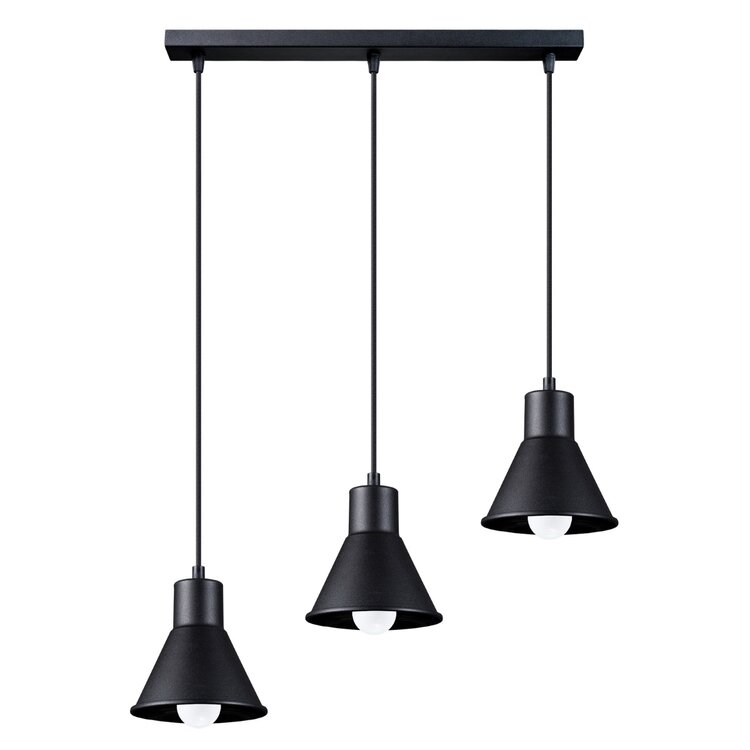 Sollux Lighting Hanglamp TALEJA 3 zwart [E27]
