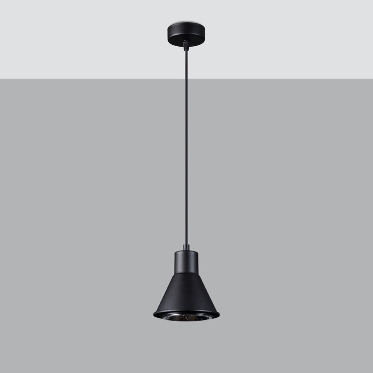 Sollux Lighting Hanglamp TALEJA 1 zwart [ES111]