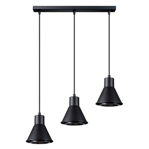 Sollux Lighting Hanglamp TALEJA 3 zwart [ES111]