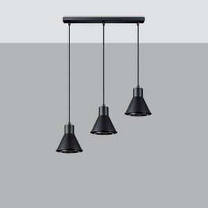 Sollux Lighting Hängeleuchte TALEJA 3 schwarz [ES111]