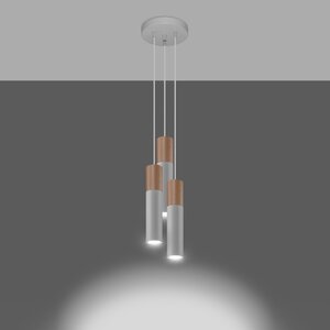 Sollux Lighting Hängeleuchte PABLO 3P weiß