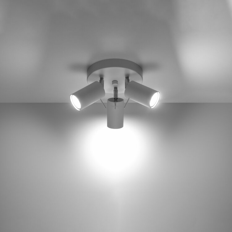 Sollux Lighting Ceiling lamp RING 3P white