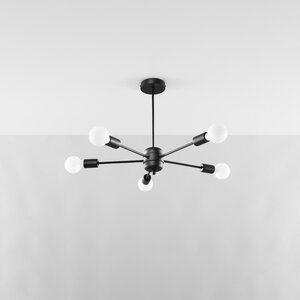 Sollux Lighting Kroonluchter LANGO 5 zwart