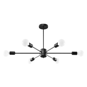 Sollux Lighting Kronleuchter LANGO 6 schwarz