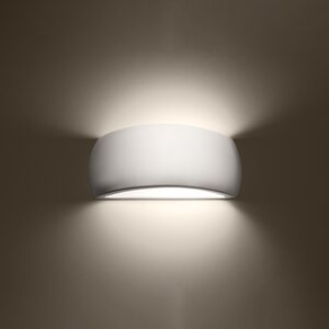 Sollux Lighting Varnished wall lamp PONTIUS white gloss