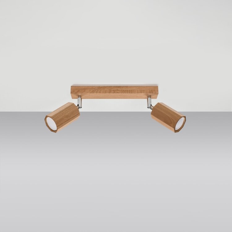 Sollux Lighting Plafondlamp ZEKE 2 eik