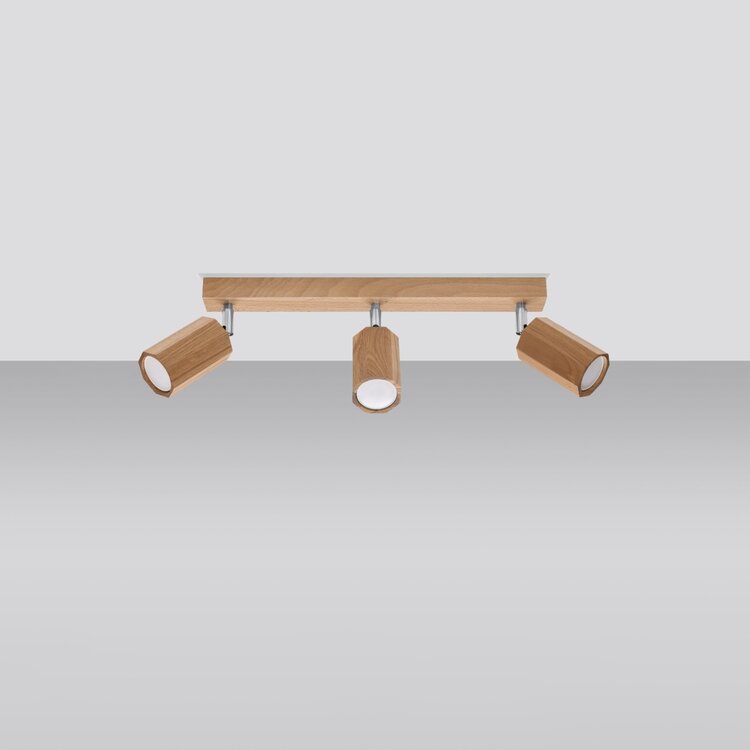 Sollux Lighting Ceiling lamp ZEKE 3 oak