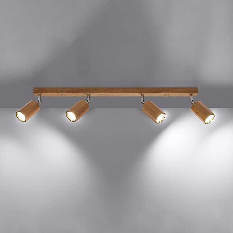 Sollux Lighting Ceiling lamp ZEKE 4 oak